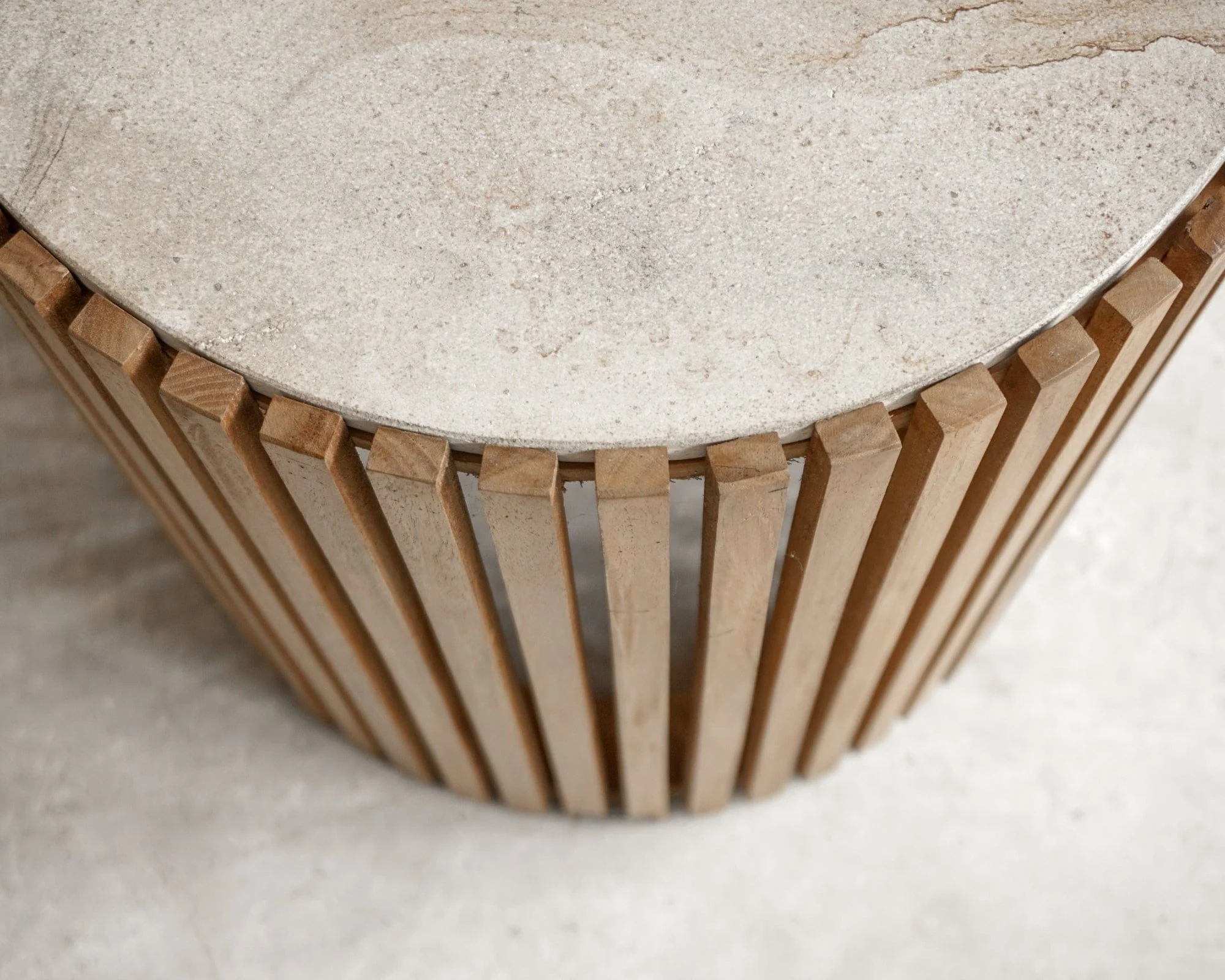 Slats Round Side Table - Image 6