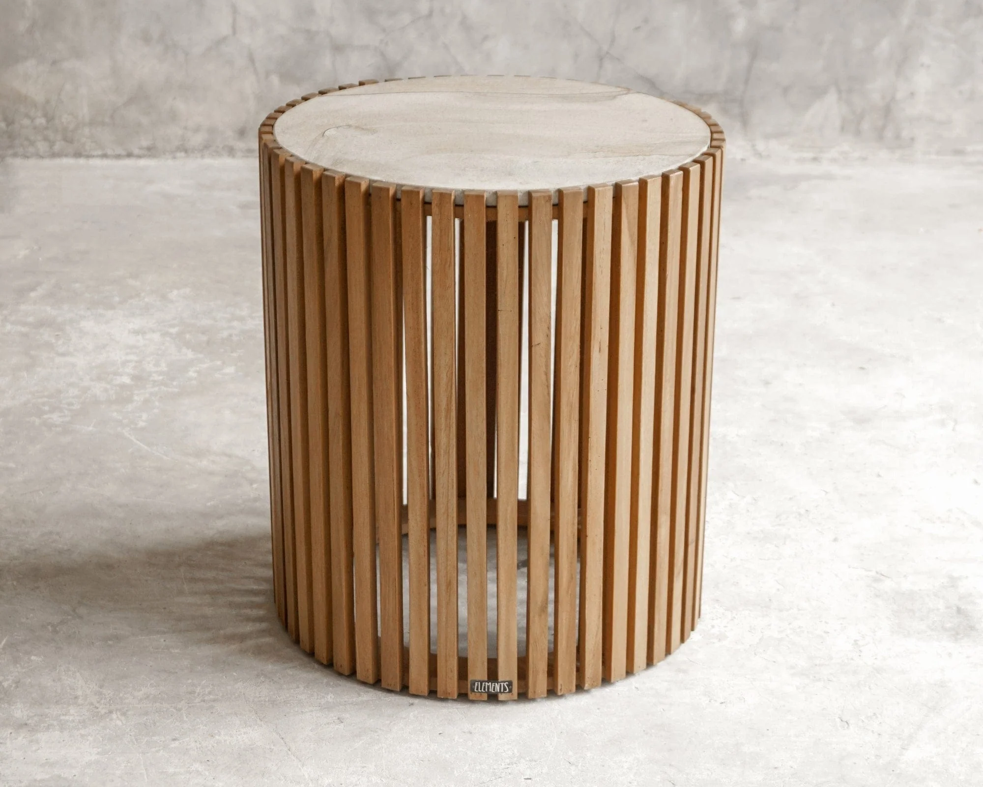 Slats Round Side Table - Image 8