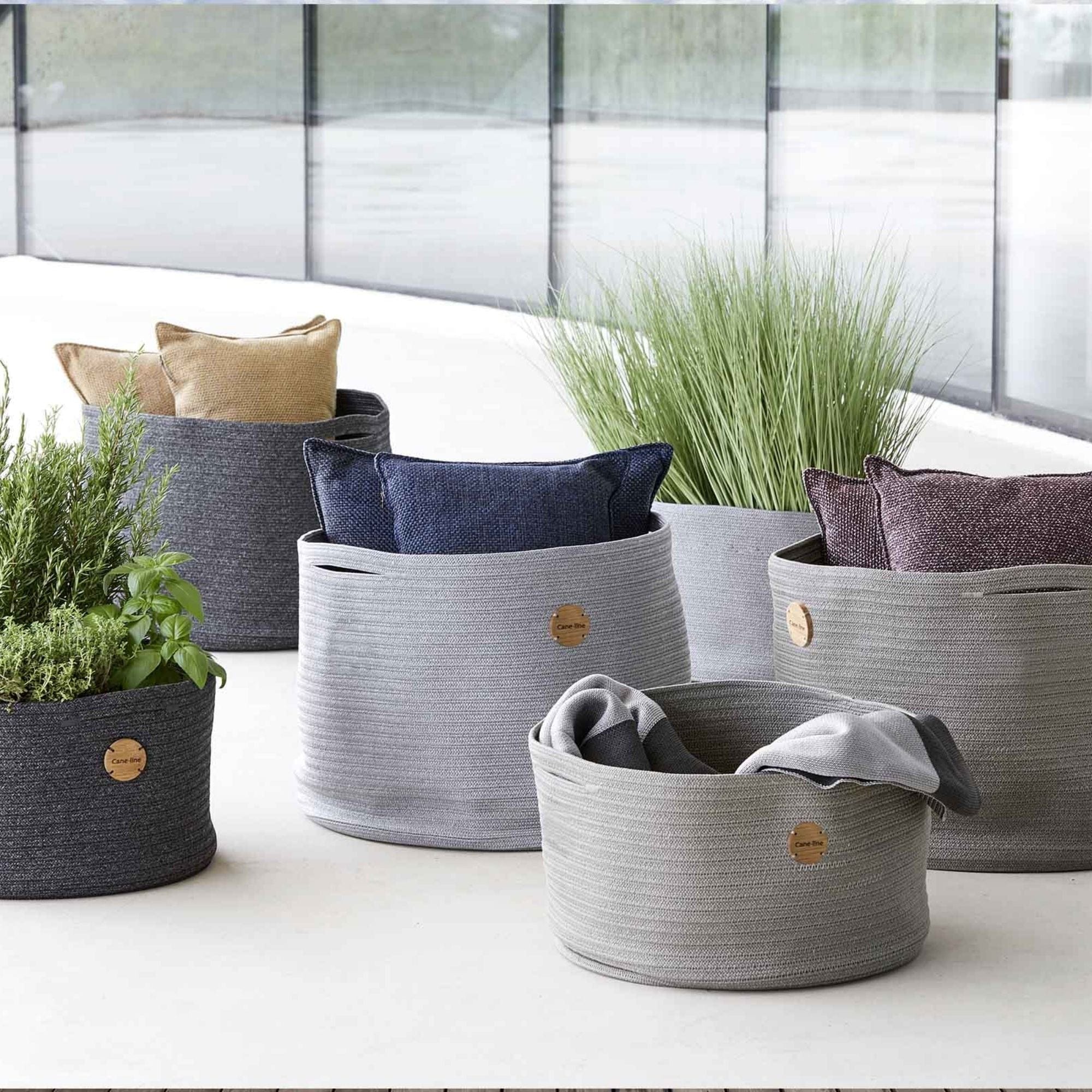 Soft Large Rope Basket - Light Grey - Image 2