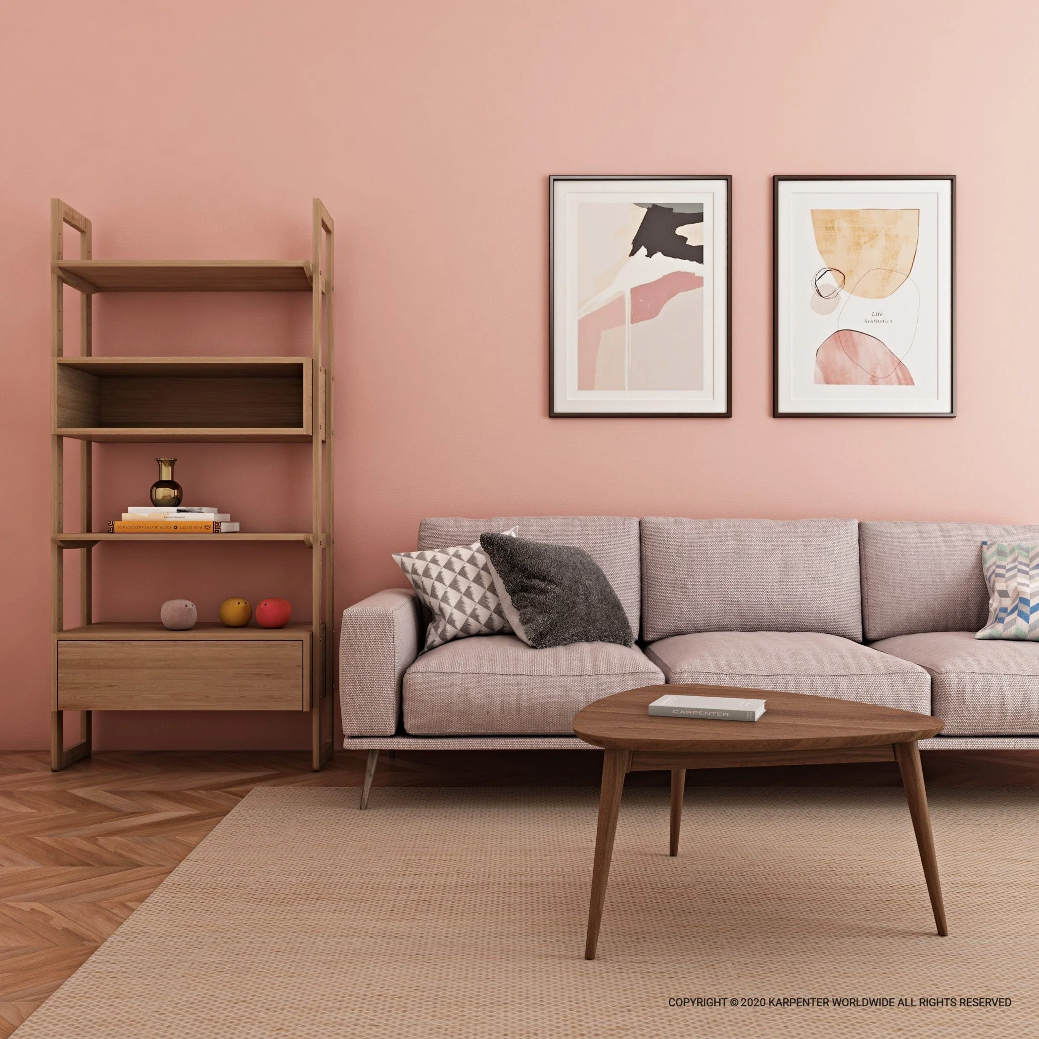 Soho Wall Unit Single - European Oak - Image 6