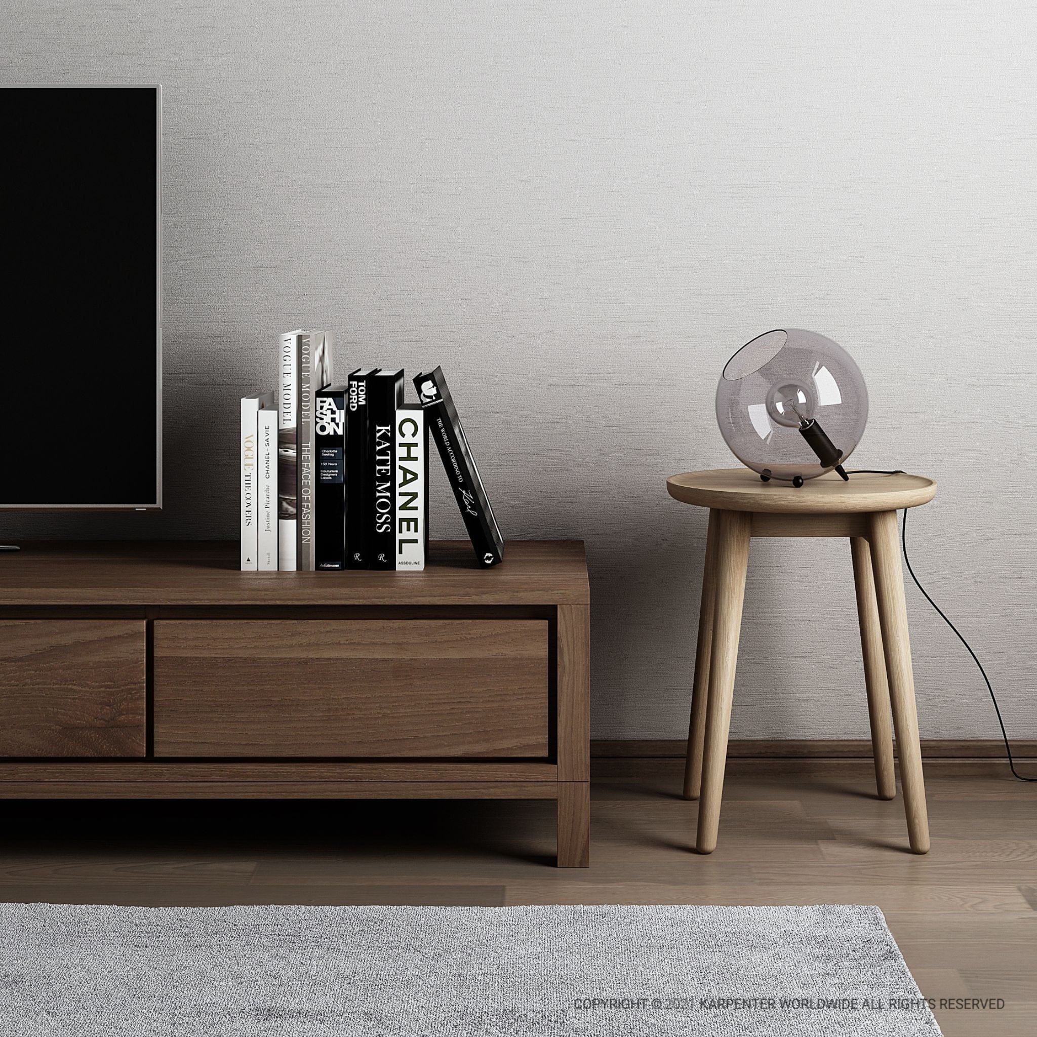 Solid TV Unit - FSC Recycled Teak - Image 3