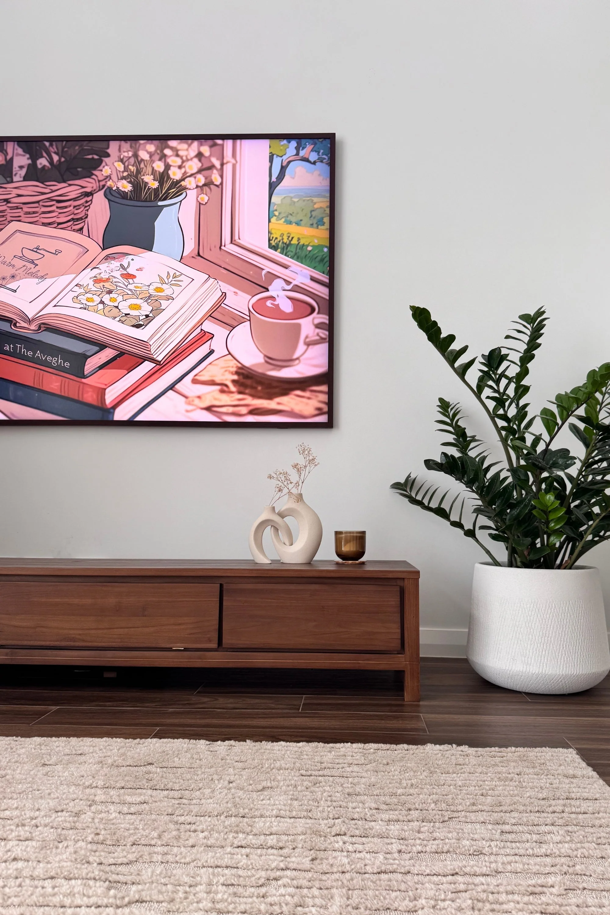 Solid TV Unit - FSC Recycled Teak - Image 8
