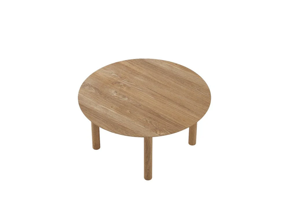 Tenon Round Coffee Table 80cm - Teak