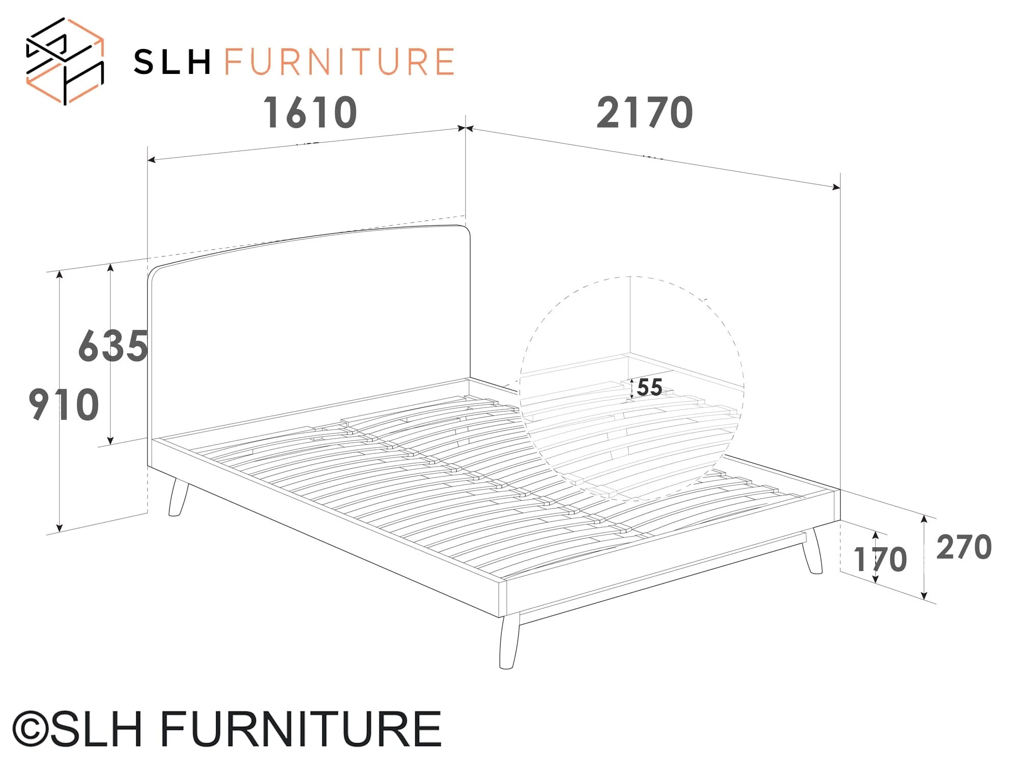 Twist Queen Bed - FSC Recycled Teak - Image 10