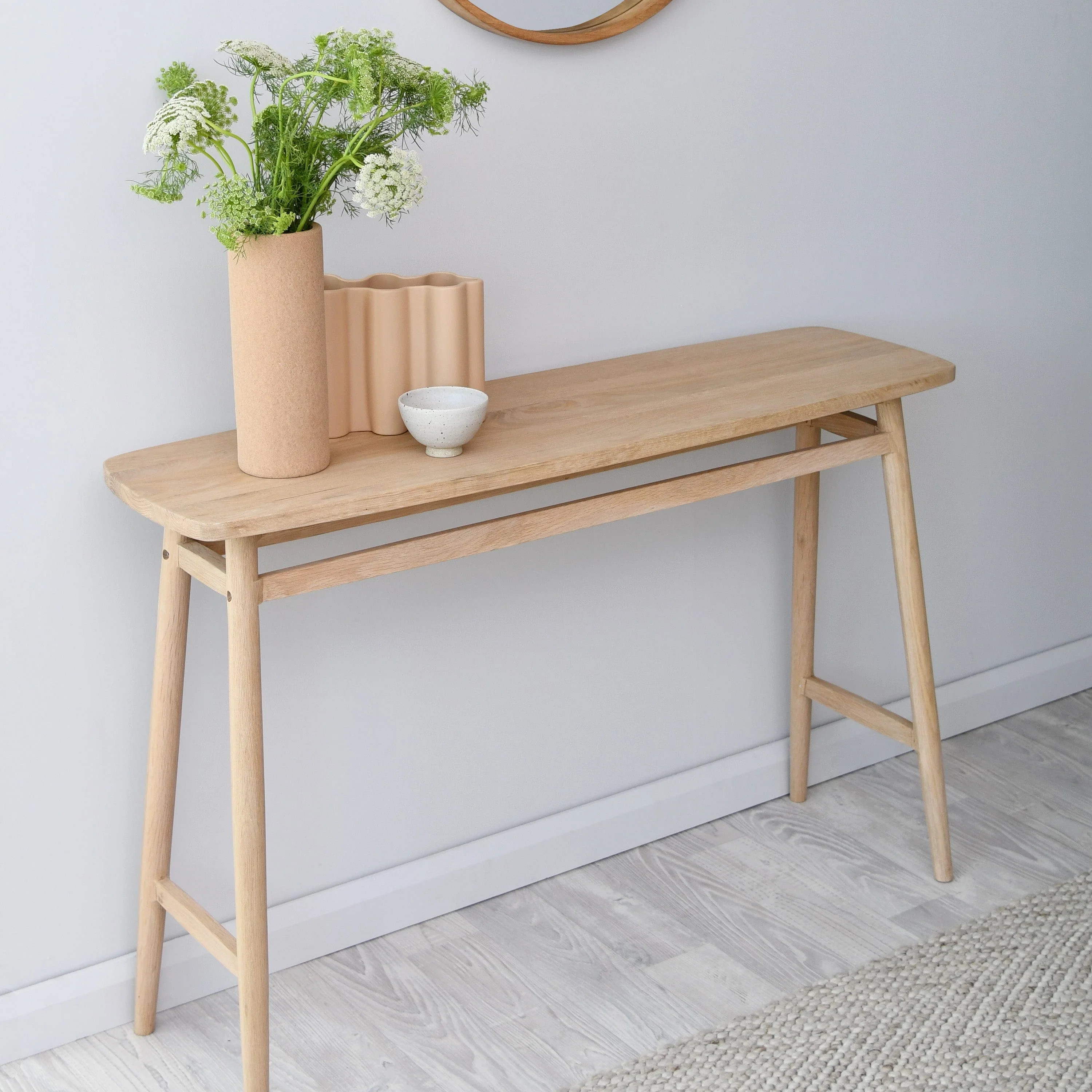 Twist Console Table 120(CM) - European Oak - Image 4