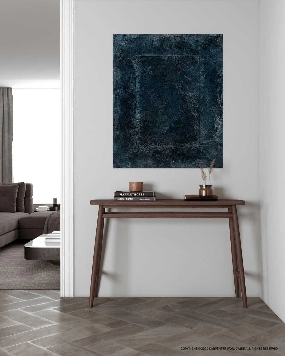 Twist Console Table 120(CM) - FSC Recycled Teak - Image 3
