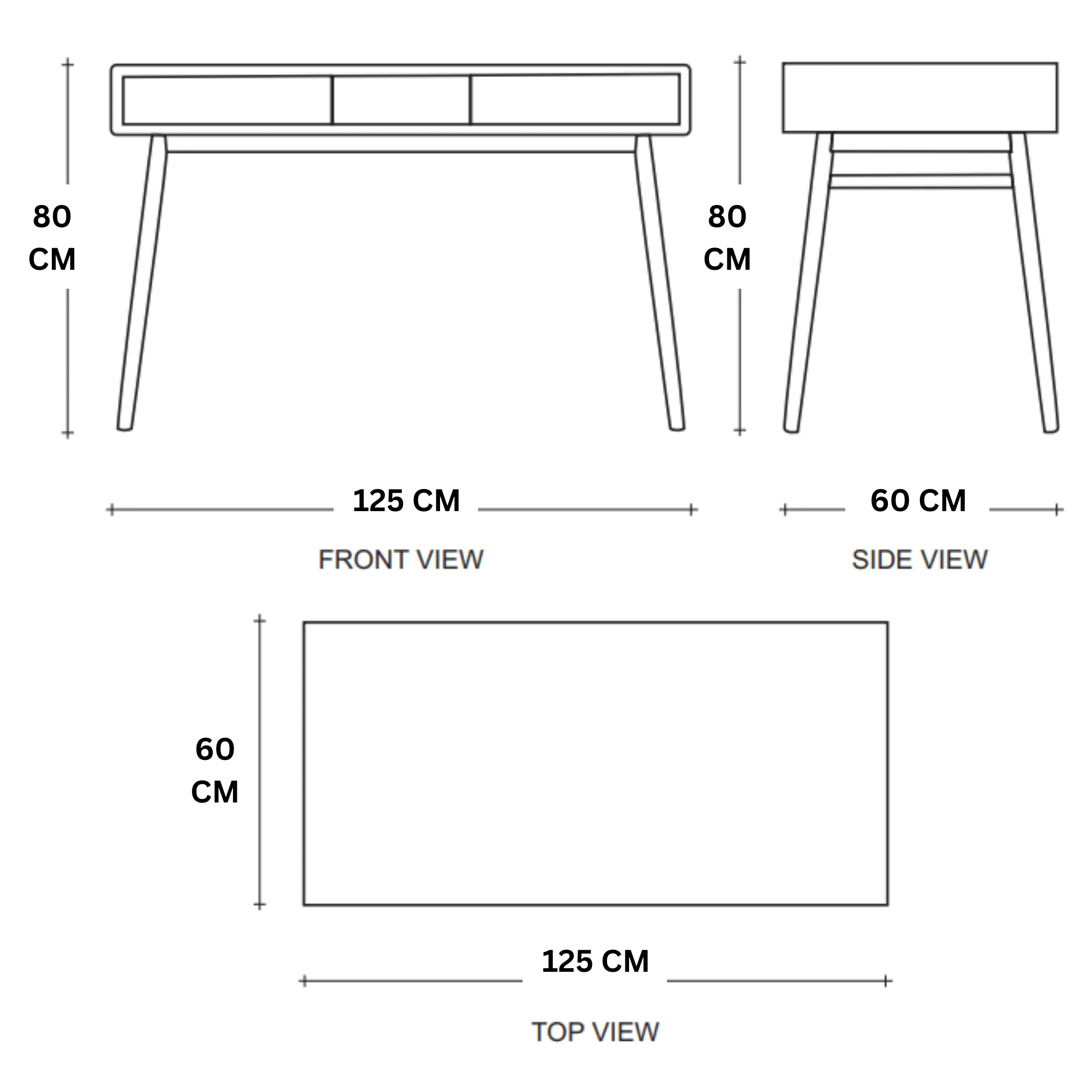 Twist Desk with 2 Drawers- European Oak - Image 7