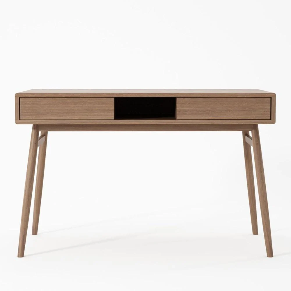 Twist Desk with 2 Drawers - FSC RecycledTeak - Image 3