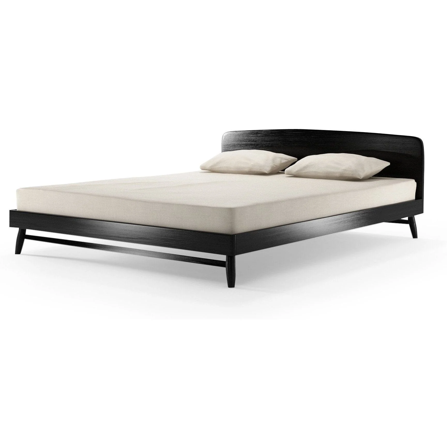 Twist Double Bed - Satin Black