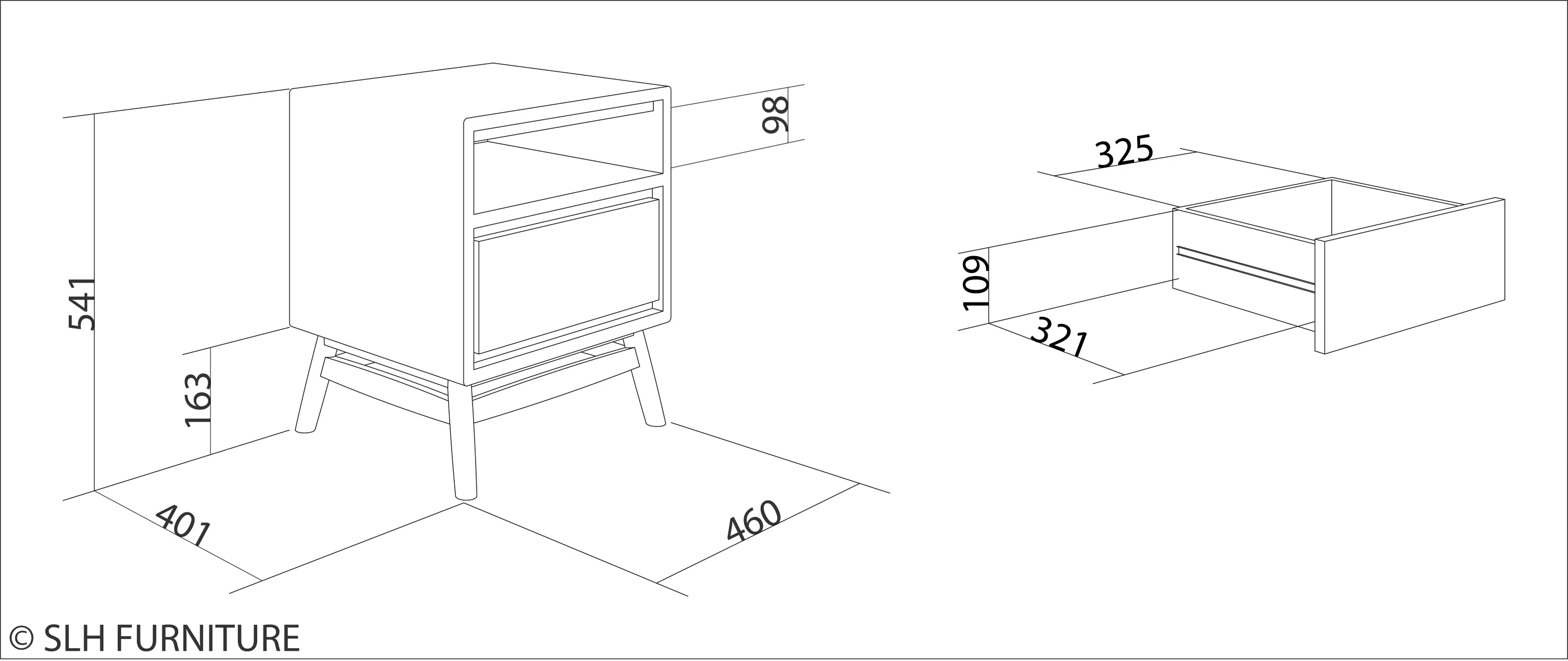 Twist Side Table - European Oak - Image 8