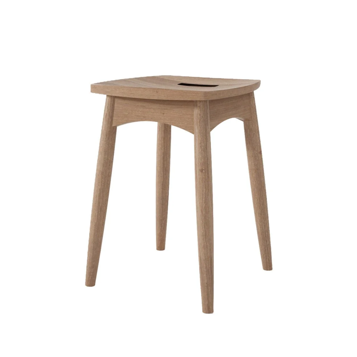 Twist Stool - FSC Recycled Teak - Image 3