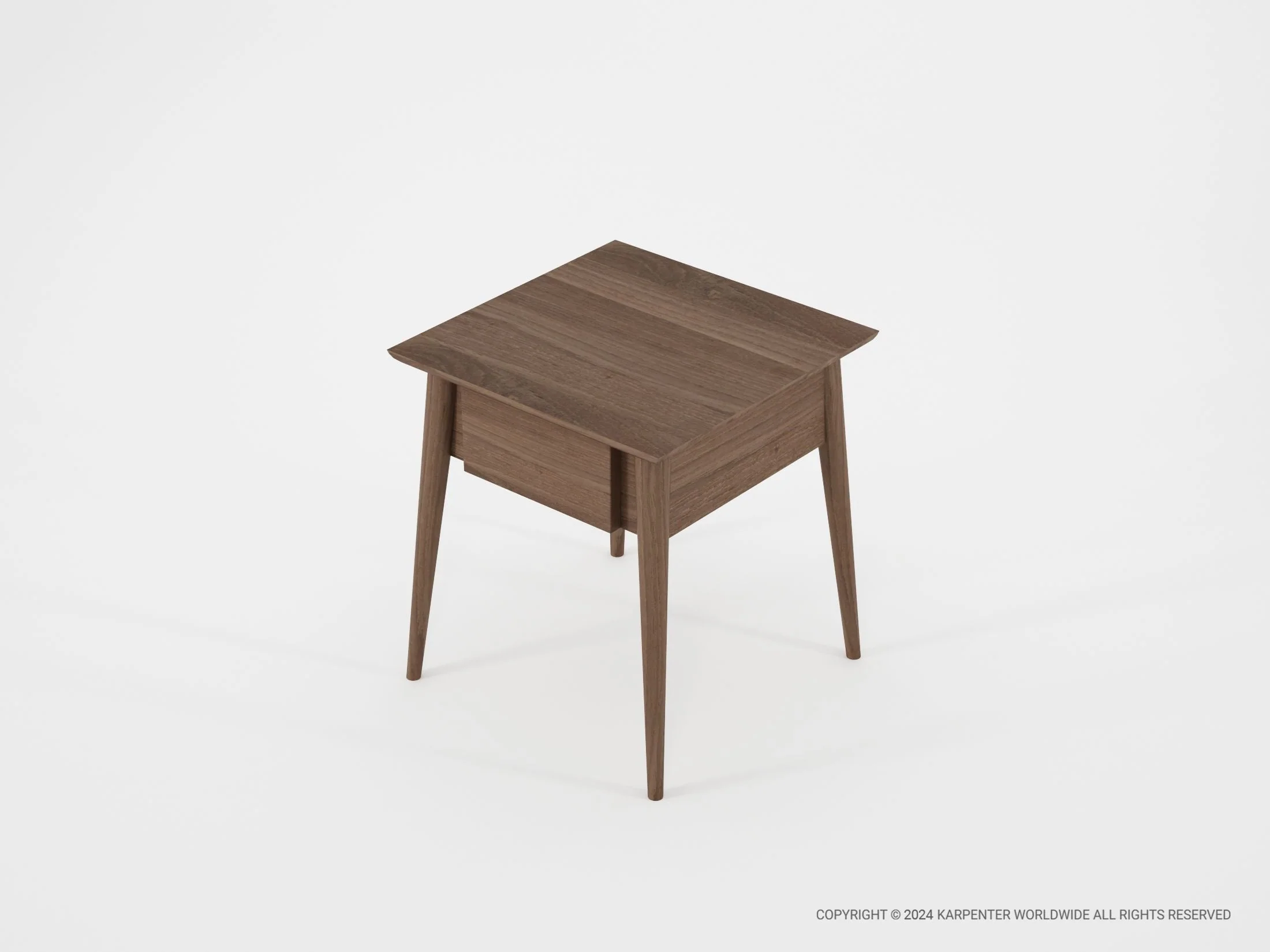 Vintage Deep Bedside - FSC Recycled Teak - Image 5