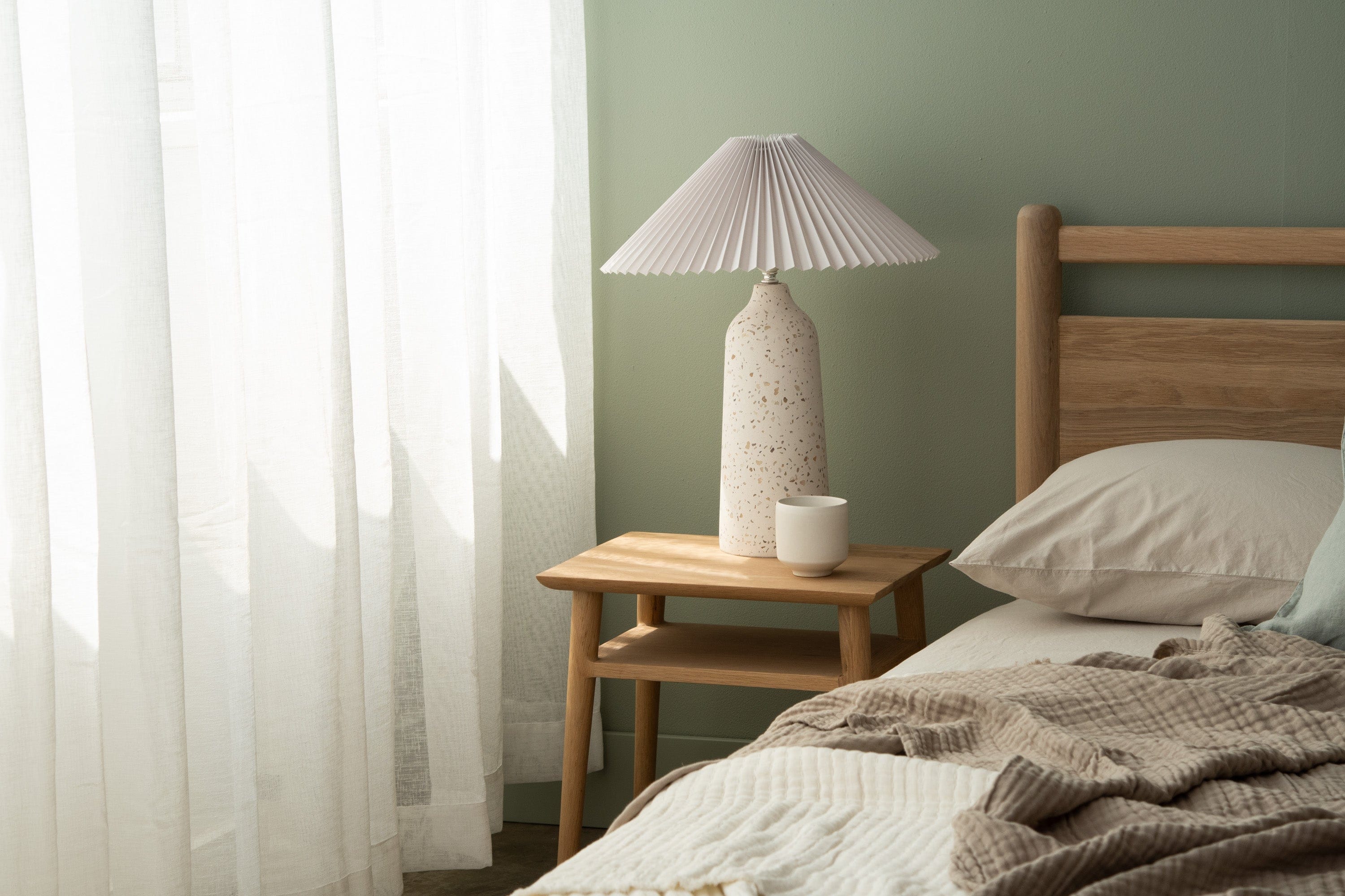 Vintage Narrow Open Bedside - European Oak - Image 6