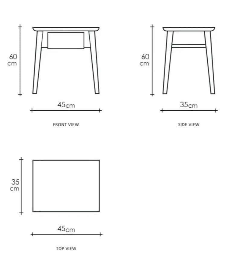Vintage Tall Bedside - European Oak - Image 6