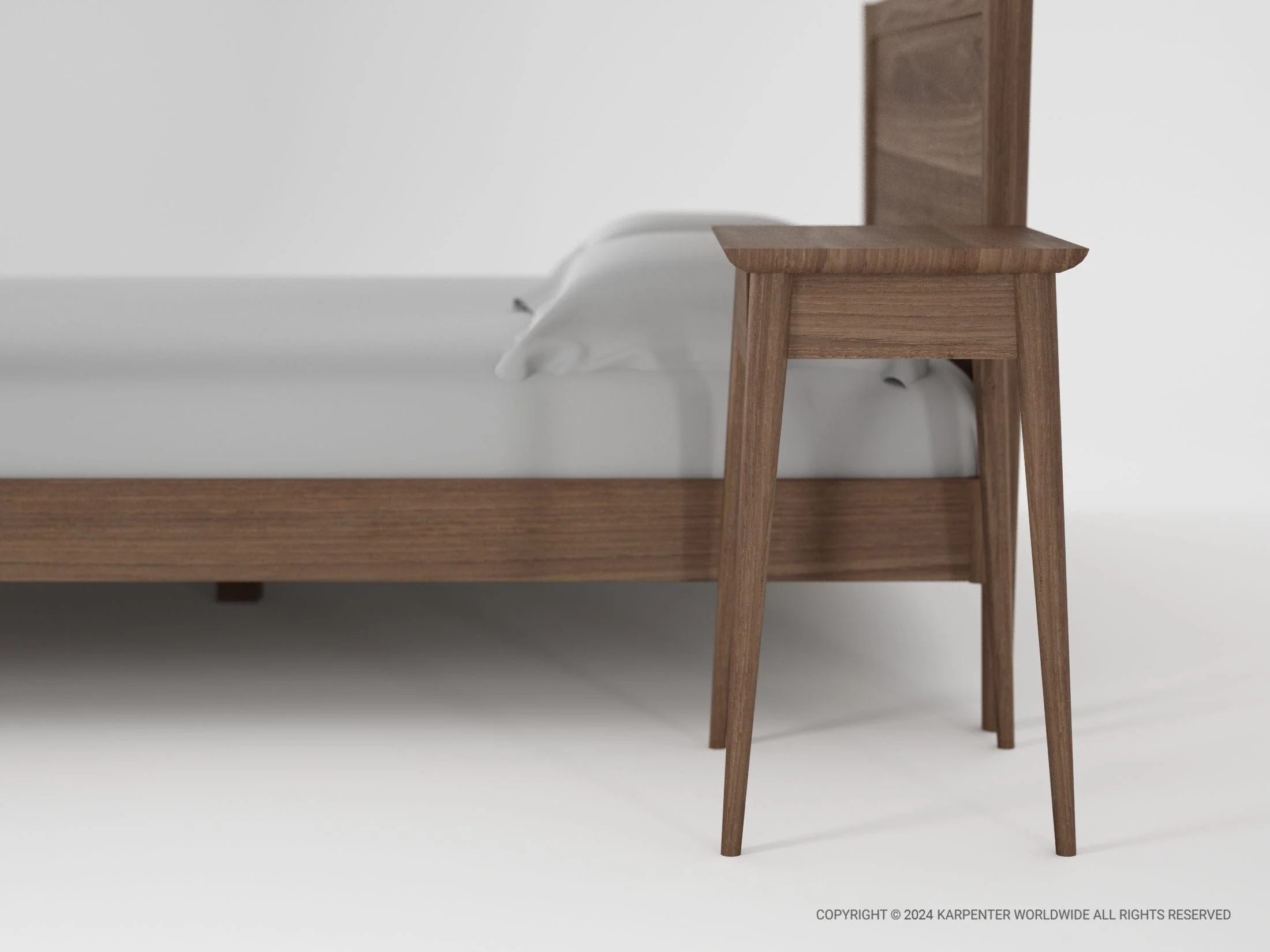 Vintage Tall Bedside - FSC Recycled Teak - Image 5