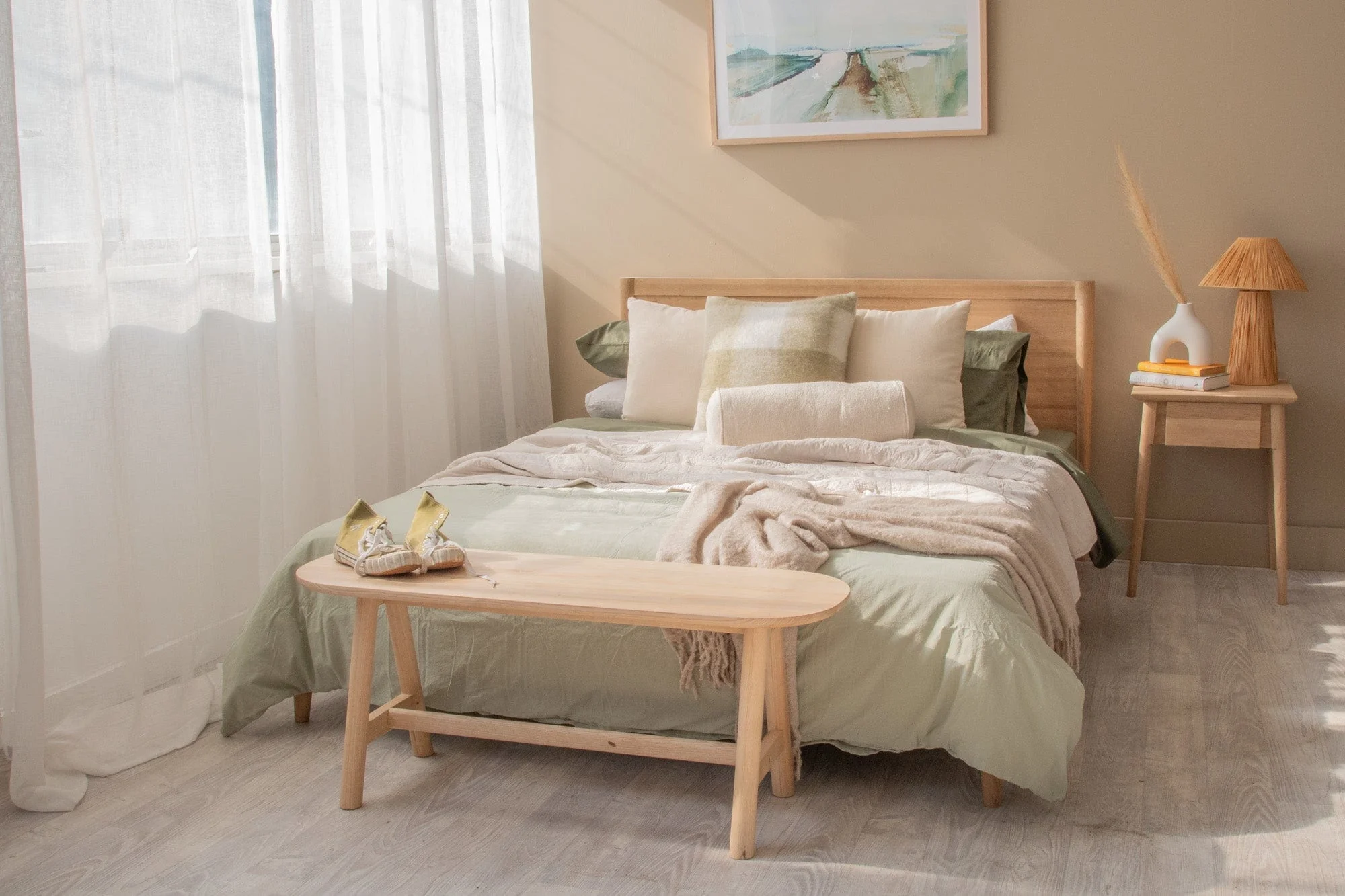 Vintage Queen Bed - European Oak - Image 6