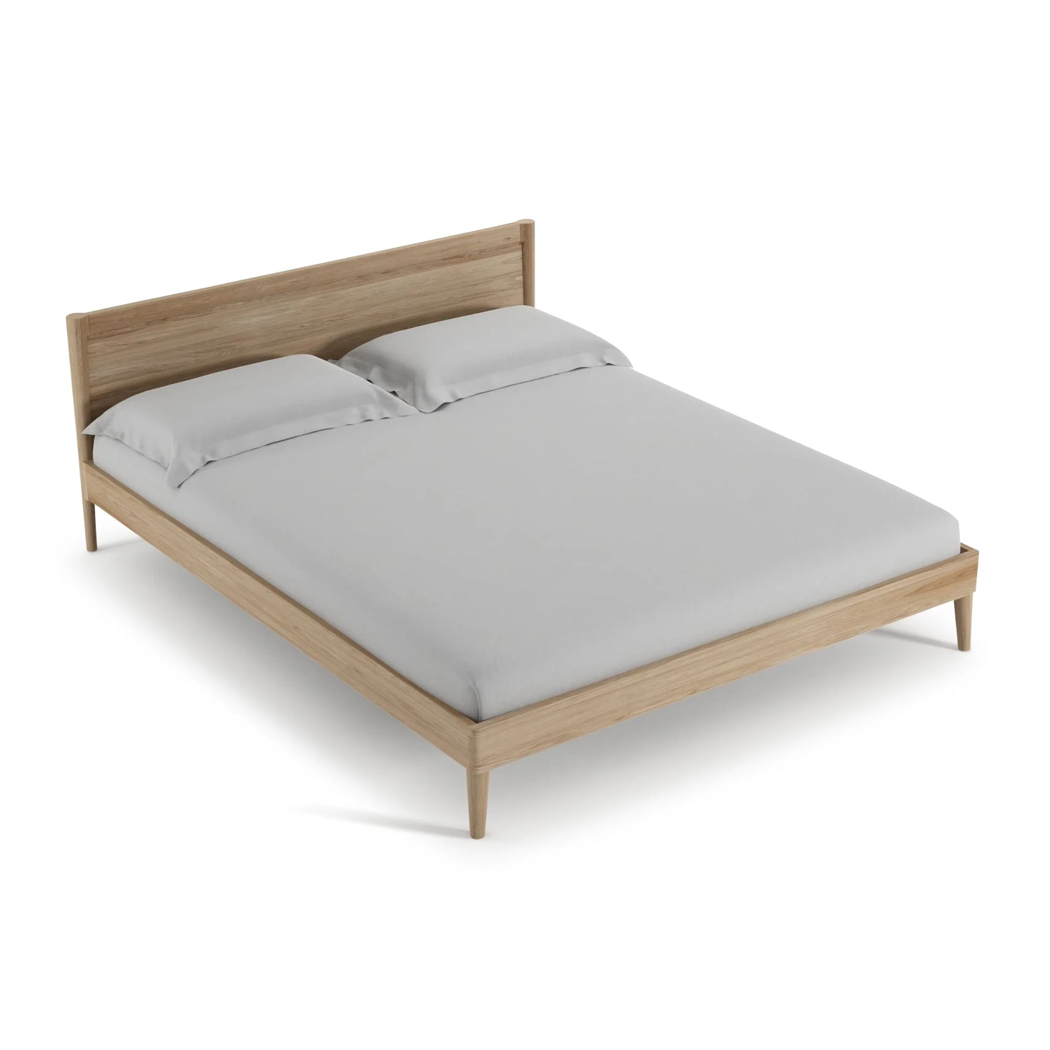 Vintage Queen Bed - European Oak - Image 9